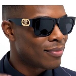 Mens Black Square Sunglasses Fashion Eyewear Outdoor Driving Shield Lentes Humbr